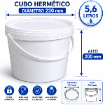 Cubo hermetico 5,6 litros