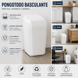 Pongotodo basculante 50 litros Medidas Largo 400 mm Ancho 300 mm Alto 680 mm