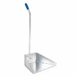 Recogedor Metálico Galvanizado con Mango Largo 