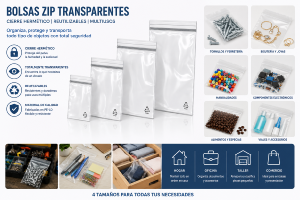 Bolsas autocierre 160 x 220 mm-Paq.100 ud.-G/200