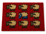 Felpudo de Coco Decorativo Ovejas 40 X 60