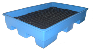 Cubeto de retención 150 Litros para 2 bidones 220 litros  