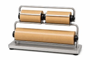 Portarrollos Papel Mostrador – Dispensador triple de Papel Kraft y Film