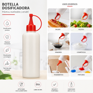 Botella 500 cc tapón canula