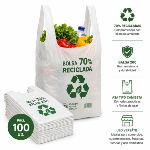 Bolsas camiseta 40 x 60 cm-Paq.100 ud.-70%recicladas-GALGA 200