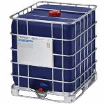 Contenedor- Deposito 1000 L. Azul reforzado Pale metálico - Homologacion ADR