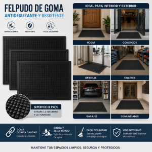 Felpudo goma standar picos 40 x 60cm