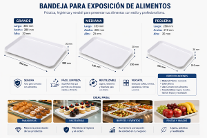 Bandeja plana expositora Nº1 28 cm 