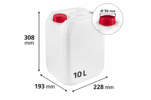 Bidon 10 litros rectangular