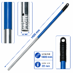 Palo aluminio rosca Ø22x140mm